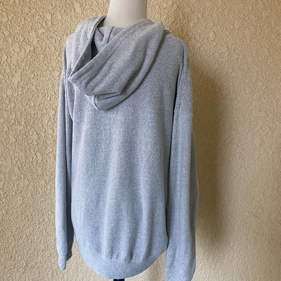 Sunsations Fenwick Island Delaware Distressed Oversized Hoodie Gray Unisex Sz. L - Picture 8 of 10